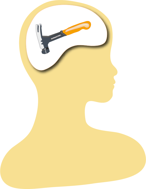 Thinking about a hammer by Susan Fluegel